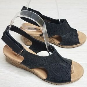 clarks lafley rosen espadrille wedge sandal